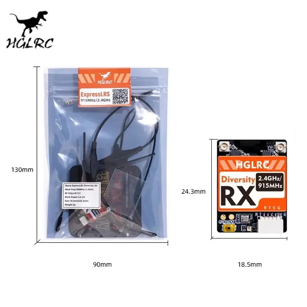 HGLRC Dualband RX ExpressLRS R - Fpv Drone Antenna 评论和价格