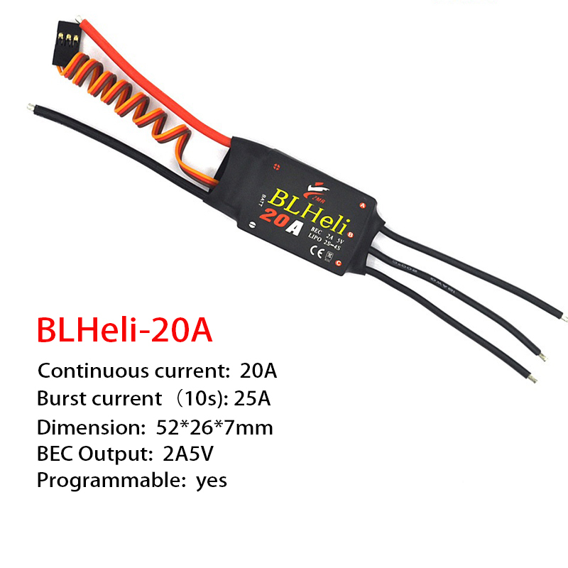 1-3Pcs Brushless ESC BLHeli 20 - Fpv Drone Motor 评论和价格
